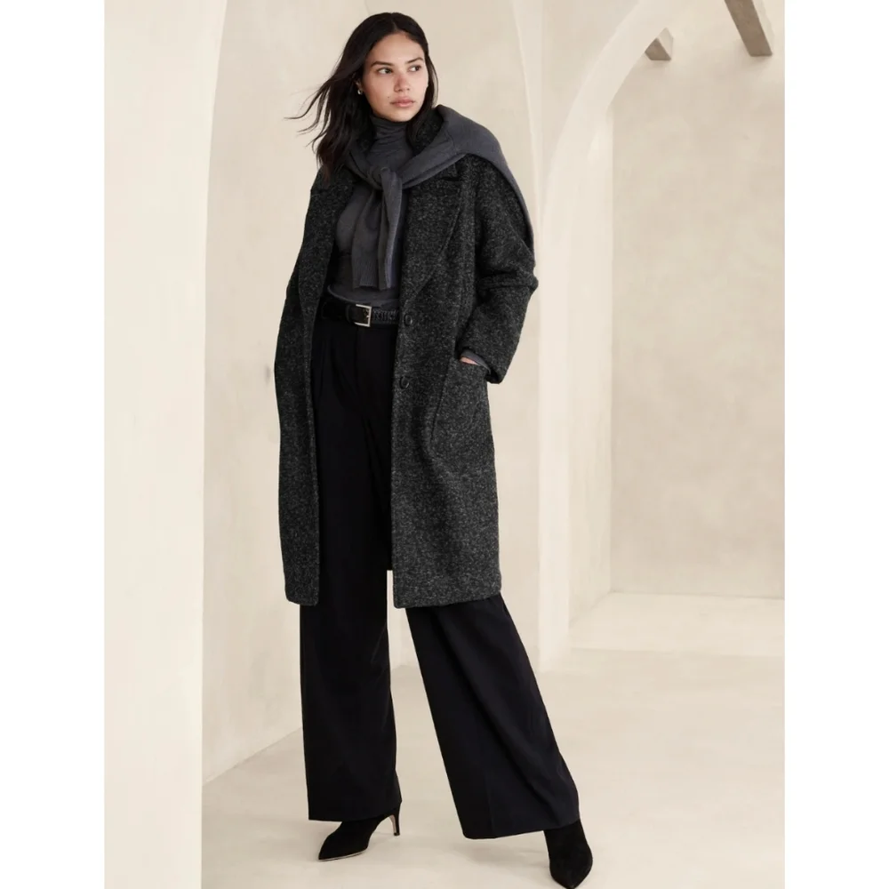 Banana Republic Factory knit cocoon coat